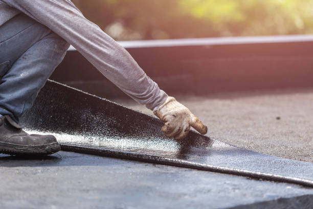 Professional Waterproofing technician working in Newtonsville, OH